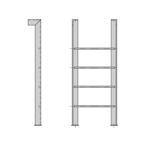 Стремянка СХ-64 6400 мм Серия 1.450.3-7.94 в Мурманске