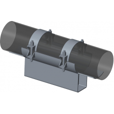 Опора неподвижная бугельная с корпусом для тепловых сетей ТС-671.00.00 530х380х340х100 мм Серия 5.903-13 выпуск 7-95 63 кг