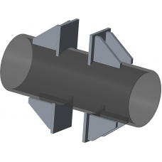 Опора неподвижная двухупорная для тепловых сетей ТС-660.00.00 38х20х104х140 мм Серия 5.903-13 выпуск 7-95 0,56 кг