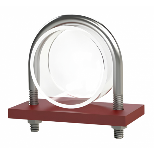 Опора неподвижная хомутовая бескорпусная для тепловых сетей исп. Г 09Г2С 76 мм ОСТ 36-146-88 0,5 кг