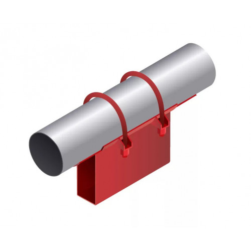 Опора неподвижная приварная корпусная для тепловых сетей исп. А22 / АС22 ВСт3 89х50х340х150 мм ОСТ 36-146-88 3,5 кг