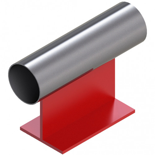 Опора неподвижная приварная тавровая для тепловых сетей исп. АС12 09Г2С 89х340х100 мм ОСТ 36-146-88 3,4 кг