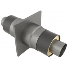 Опора неподвижная щитовая в оцинкованной ППУ изоляции для тепловых сетей 09Г2С 108х200х315х2000 мм ГОСТ 30732-2006 51 кг