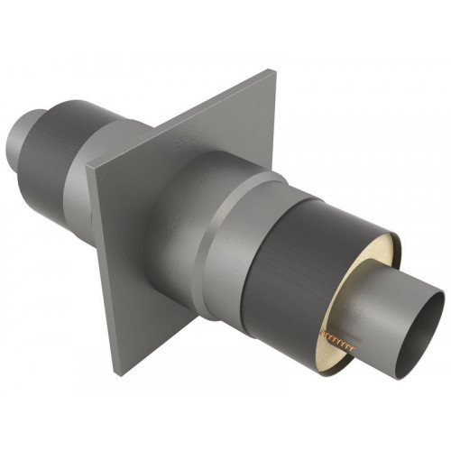 Опора неподвижная щитовая в оцинкованной ППУ изоляции для тепловых сетей Ст20 920х1100х1300х2000 мм ГОСТ 30732-2006