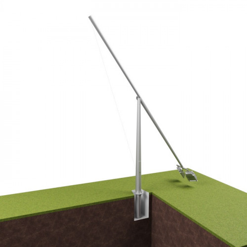 Опора освещения складывающаяся граненая фланцевая круглая ТГ-12 Ст3сп5 100х225х12 мм в Мурманске